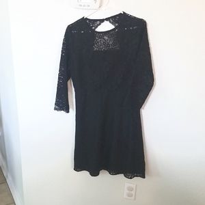 Black lace dress